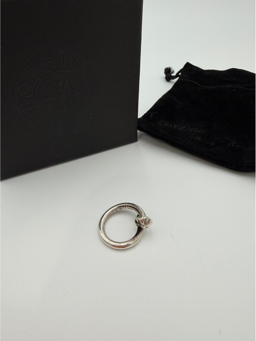 Chrome Hearts Nail Ring Silver Womens Size 6